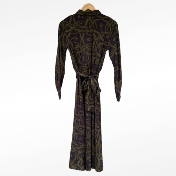 RICHARD ALLAN x H&M Brown Snake Dress Long Sleeve - Picture 3 of 10